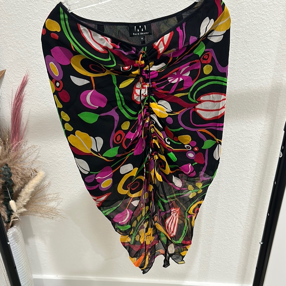 Vibrant Multicolor Abstract Skirt